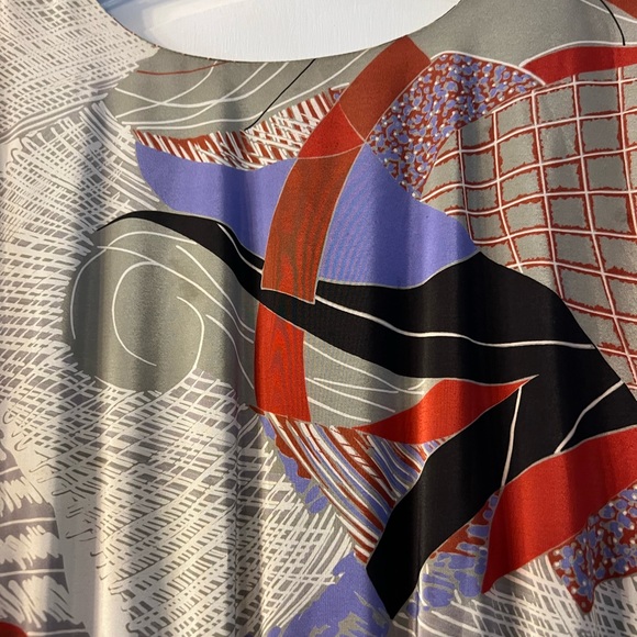 Vintage Pure Argenti graphic dress with pockets size 6 made in Hong Kong - Picture 7 of 9